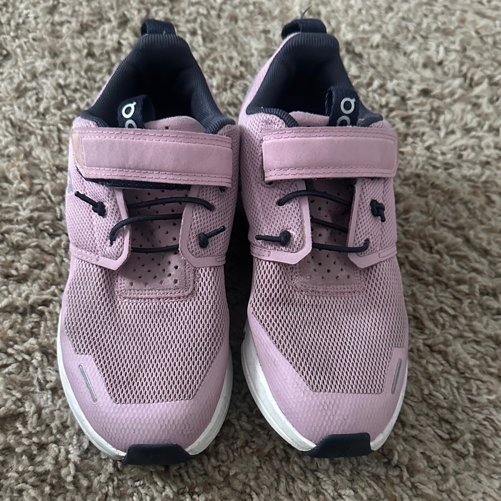 Kids Pink Sneakers with Velcro Strap